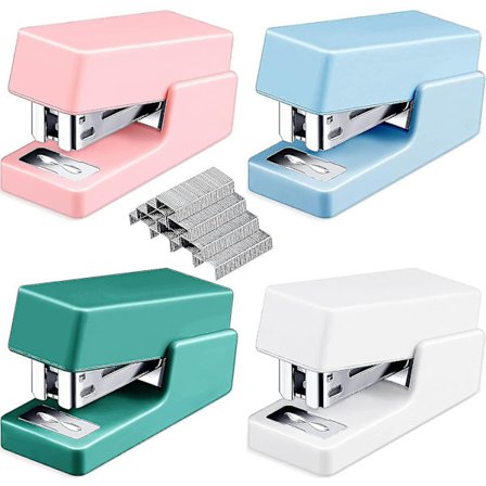 4 kpl Pieniä nitojia Mini-nitooja Nitoilla Sekalaiset Värit Pieni Nitoja