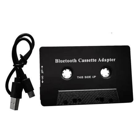 Universaali kasetti Bluetooth 5.0 -äänikasettisovitin autoon, jossa on mikrofoni puhelimeen, MP3-aux-kaapeli