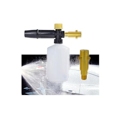 Kärcher Skumkanon, 1/4'' 600ml Høytrykksspyler Justerbar Dyse Passer kompatibel Karcher K-serien, Bilvask, Kjæledyrvask, Husrengjøring