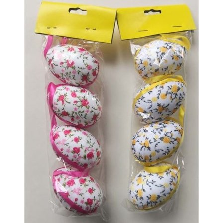 Påskägg 4-pack Gula/Rosa