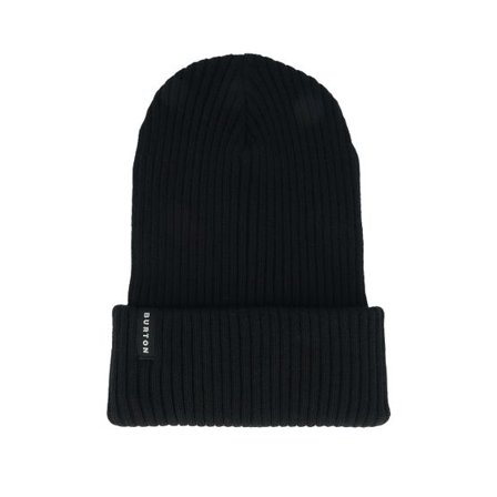 Burton - Svart cuff Beanie - Recycled Rib Beanie True Black Cuff @ Hatstore