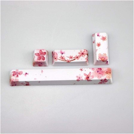 PBT Five Sides Dye-subbed Keycap Space Bar 6.25U ESC Entre Keys Profile Keycaps (Färg: Brun)