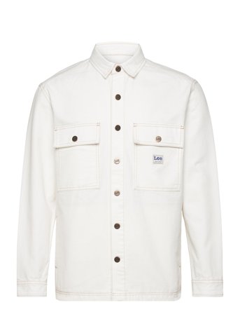 Workwear Overshirt Overshirts Hvit Lee Jeans*Betinget Tilbud