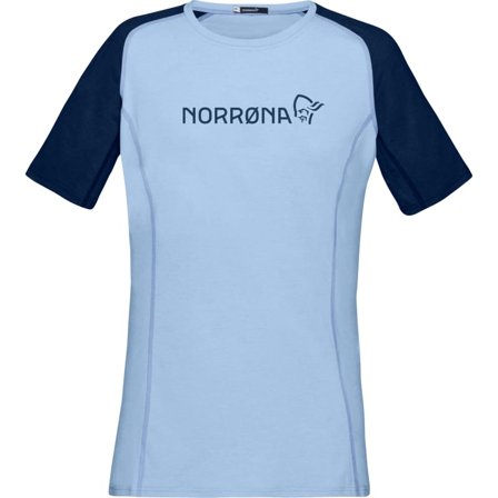 Norrøna Women's Fjørå Equaliser Lightweight T-shirt Women Short sleeved fitness sweater Blue M