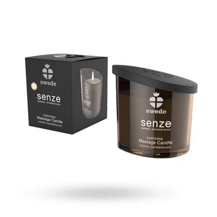 Swede: Senze Euphoria Massasjelys - Vanilla Sandalwood - Erotik Vuxen: Massasjeoljer