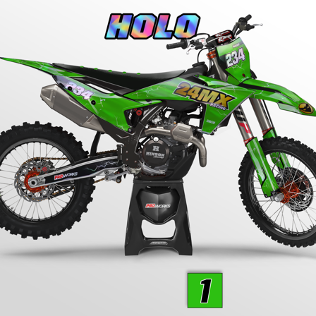 Kit Autocollants 24MX Spanker Holo Personnalisable - Honda CR 85R 2003-2008