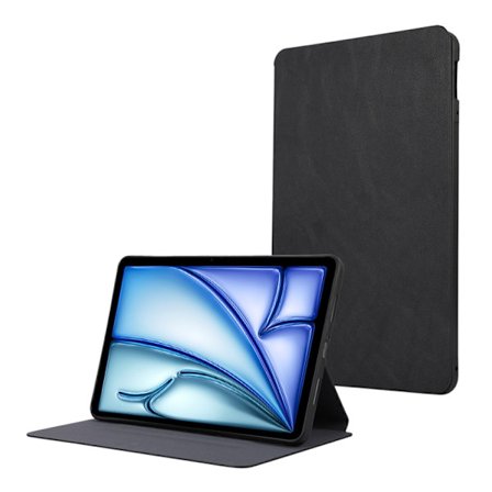 iPad Air 13 2024 / Air 13 2025 Skal - TPU Flip Fodral i Läder, Skyddande Tablet Case