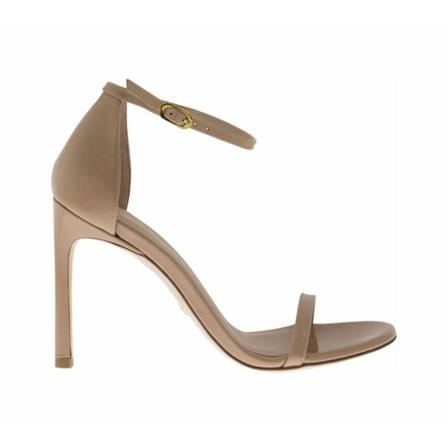 Stuart Weitzman, Nudistsong - Leather Sandals Beżowy, Kobieta, Rozmiar: 37 EU