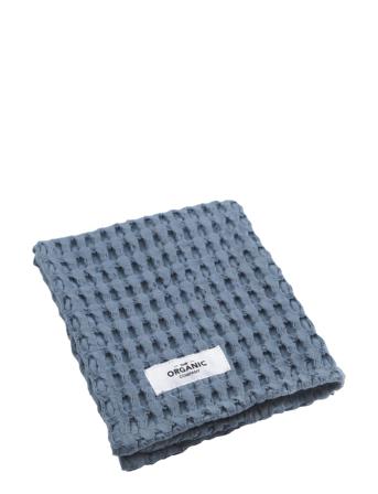 Big Waffle Limited Edition Wash Cloth Home Textiles Bathroom Textiles Towels & Bath Towels Face Towels Blå The Organic Company