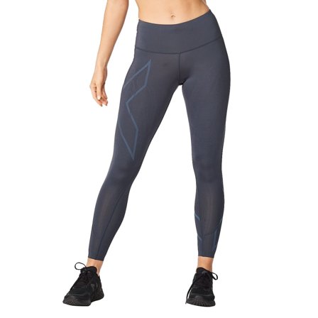 2XU Women's Light Speed Mid-Rise Compression Tights Women workout trousers Blue S
