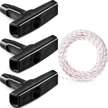 Återstartslina för dragstart 1 meter 3,0 mm Draglina med 3 st, ZQKLA