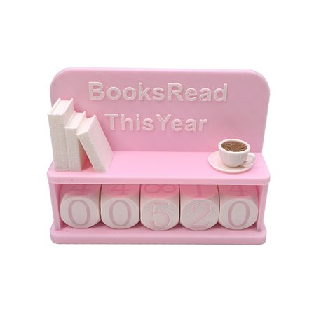 Bokhylla Dekor Bok Lästa Böcker Detta År Räknare