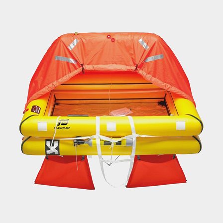 Life raft for 8 persons Plastimo Transocean ISO 9650-1, with equipment prepared for rescue within 24 hours, in bag