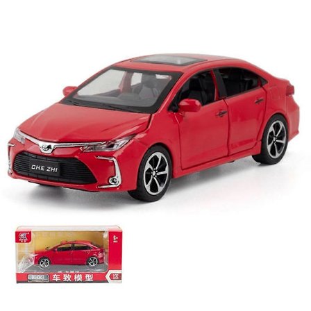 1:32 Mittakaavan Toyota Corolla Metalliseos Automalli Painevaletut Vedettävä Auto Lelu Replika Lapsille Pojille Lahja - Sininen (LGL)