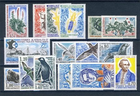 TAAF - Fransk antarktis Terr. - Årgang 1973-76 - Postfrisk