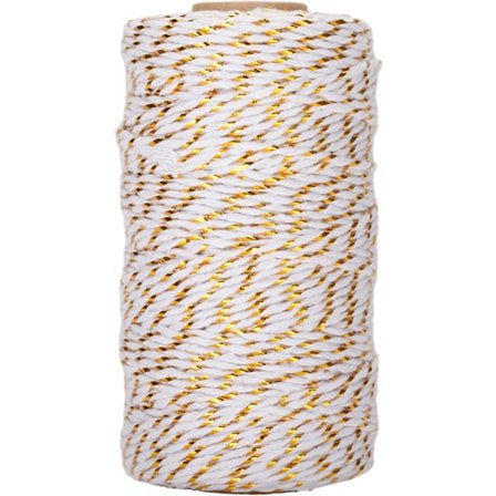 #100M Kulta Lankaa, Valkoinen Puuvilla Sisal Naru, Kultainen Leipurin Sisal Naru#