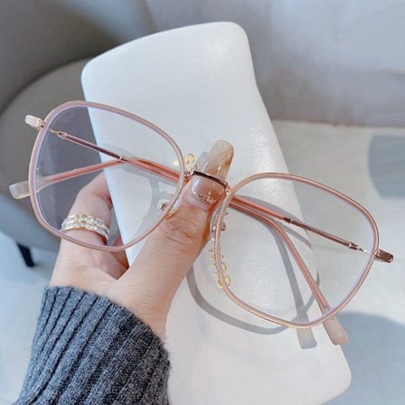 Anti-Blue Light Glasögon Fyrkantiga Glasögon ROSA ROSA