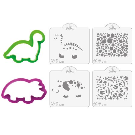 Dinosaurier Utstickare/Bakmallar 6-pack