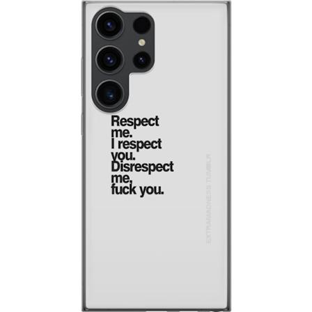 Samsung Galaxy S24 Ultra Läpinäkyvä kuori Kunnioitus