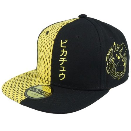 Difuzed - Svart snapback Keps - Pokémon Block Pikachu Black Snapback @ Hatstore