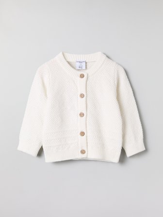 Polarn O. Pyret - Knitted cardigan - 68 - Childrenswear - white
