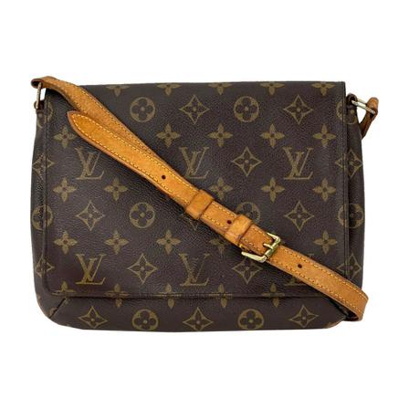 Louis Vuitton Vintage Louis Vuitton Handväska Monogram Musette Tango M51257 Short Strap Shoulder Väska Preowned brun, Dam Vintage Väskor, Dam, Storlek