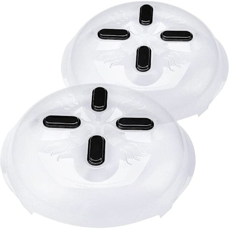 Matlagning Mikrovågsugnslock Med Magnet, 2 St Mikrovågsugnslock Magnetiskt Stänkskydd Med Absorberande Ångventilfunktion