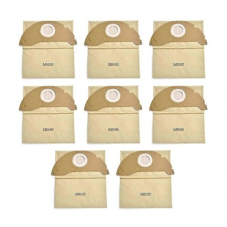 /NN/8 stk. Støvsugerposer for Kärcher A2004 WD2, Modell 6.904-322.0 - Forbedret Filtrering & Enkel Håndtering Som Vist