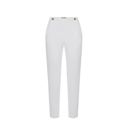 Elisabetta Franchi, Trousers Wit, Dames, Maat:XS,stretch