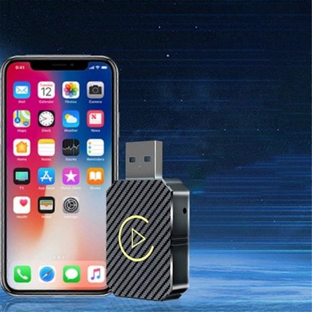 2-i-1 CarPlay-box Android Auto Trådlös CarPlay-omvandlare Bil Android Smart Box Trådlös Adapter C