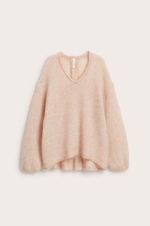 Kappahl | Sweter z dzianiny z mieszanki moheru | Różowy