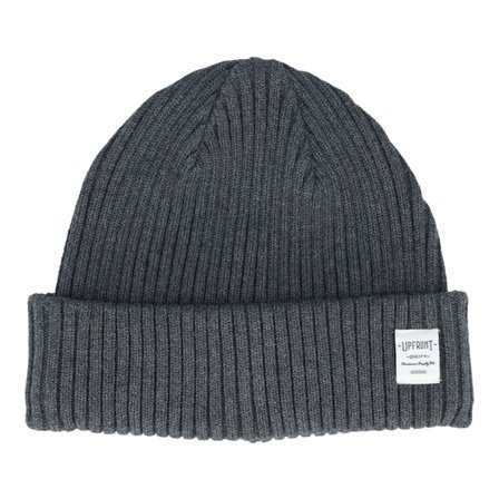 Upfront - Bridge Forged Iron Grey Short Beanie Shortbeanie Grey Beanie - @ Hatstore