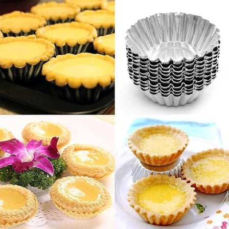 10 metall bakeformer - Muffinsformer - Småkaker - Former