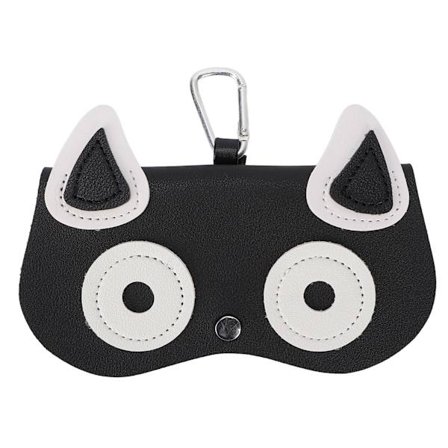 Briller Etui 2 Forsikring Snap Hook Design Hvalp Udseende Lille Volumen Solbriller Etui Sort