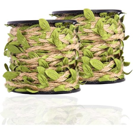 66Ft/20m Tekoinen Lehtiköynnös -Tekoinen Köynnös Teko Lehdet Lehtiköynnös Rustiikkinen Köynnös Viidakko DIY Käsityö Juhla Hää Puutarhakoriste