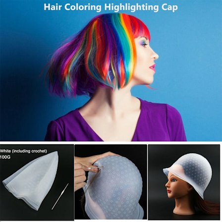 Genanvendelig Dye Hat Cap Hårstyling Farve BLÅ