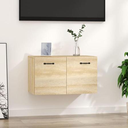Vidaxl Väggskåp Sonoma-ek 60x36,5x35 Cm Konstruerat Trä Brun