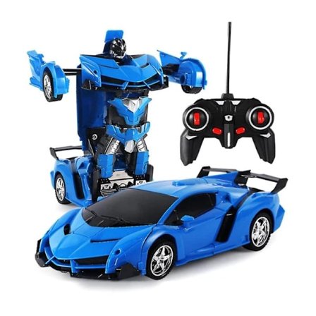 Leksaksbilsrobot Transformer med fjärrkontroll, hållbar och lätt leksaksbilsgåva för barnens dag