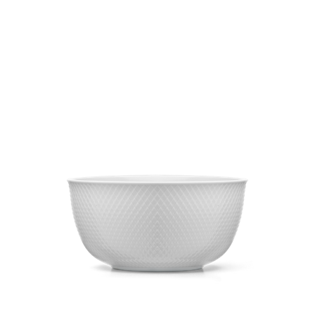 Lyngby Rhombe Serveringsbolle Ø17.5cm Hvit