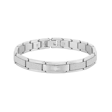 Titanarmband i stål, alligatorarmband silver med ask för män, present (FMY)
