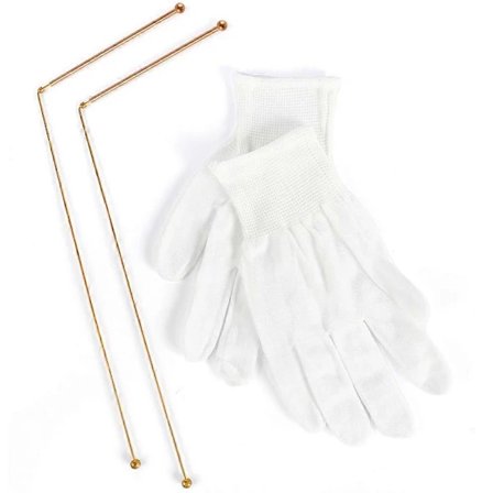 Koppar Slagruta 2ST Slagrut + Slagrutspendel + Spåmatta - för att hitta vatten, skatter, begravda föremål etc