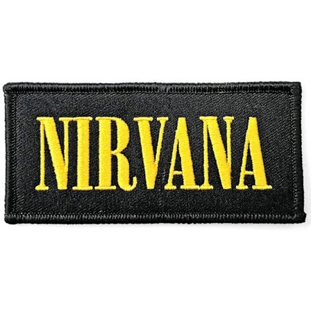 Nirvana Logo Strykjärnsmärke One Size Svart/Gul