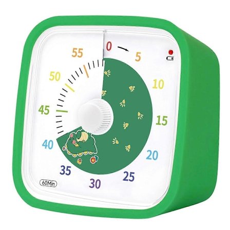 Visuell Timer, Barn Timer och 60 Minuters Nedräkningstimer, Barn Timer med Mönster för Kök, Dusch,