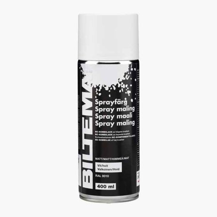 Sprayfärg matt vit 400 ml - Biltema