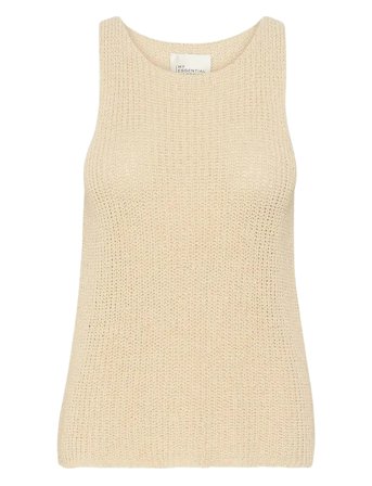 Divamw Knit Top Cream My Essential Wardrobe