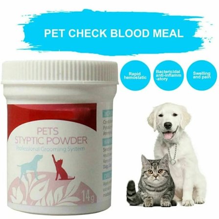 För djur hund katt fågel blodstillande pulver klo för naglar sår blödning blodkoagulerande 14g Pet Spitic Stop Bleeding Powder