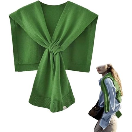 Damegenser Strikket Sjal Strikket Knyttet Sjal Khaki Gensersjal Klimaanlegg Rom Sjal