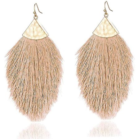 Bohemske Silke Tråd Fan Frynser Ørepynt Lettvekt