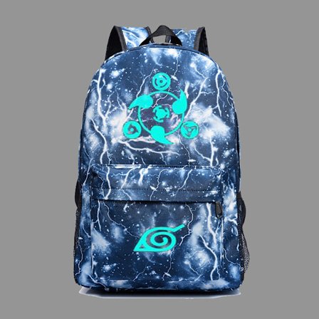 Ny Naruto skrivhjulöga lysande skolväska koreansk ryggsäck Yz