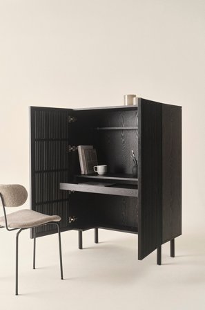 Jotex - Skap Med Innebygd Skrivebord Svart - SION - Kjøp Skrivebord hos Jotex